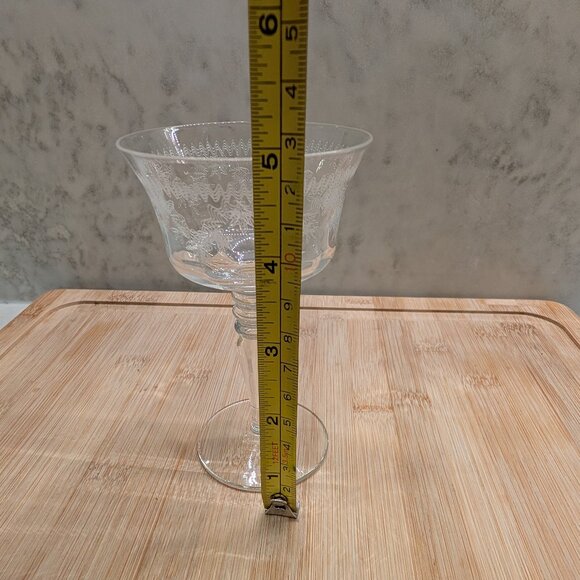 Vintage cocktail glass, champagne glass with design - Picture 7 of 9